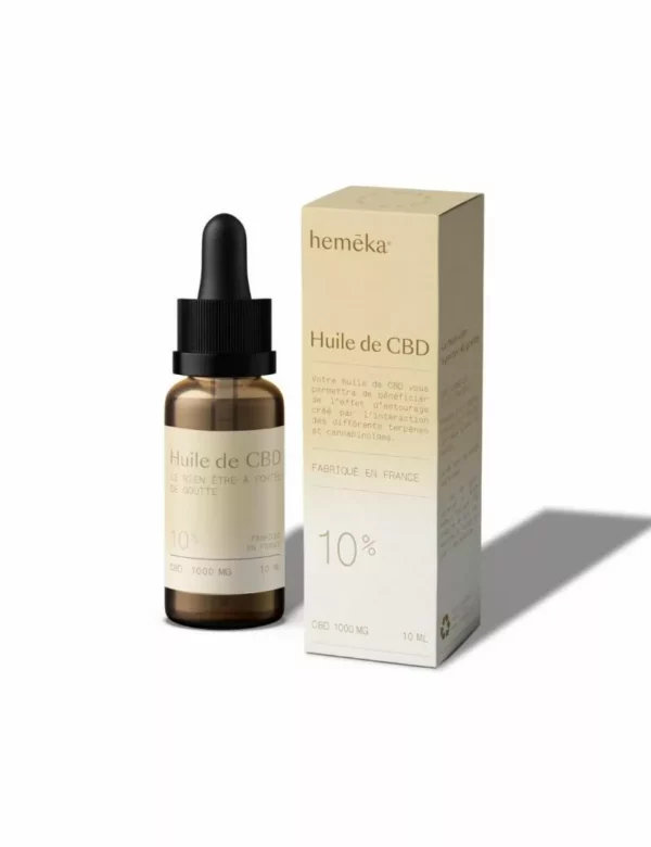 Hemeka huile CBD Broad spectrum 10%