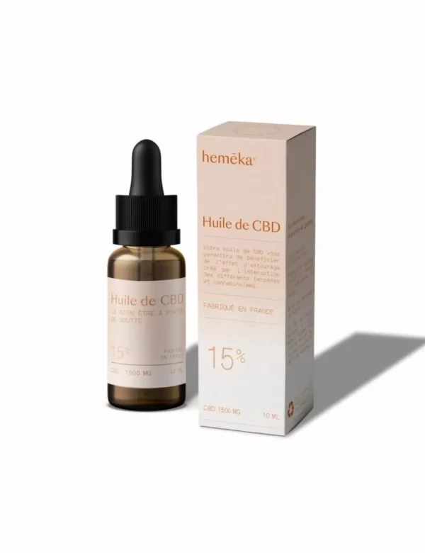 Hemeka huile CBD Broad spectrum 15%