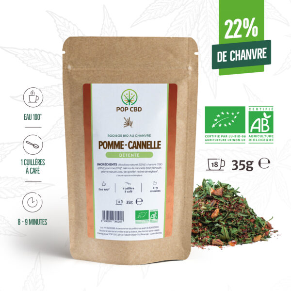 POP CBD infusion pomme cannelle 35g