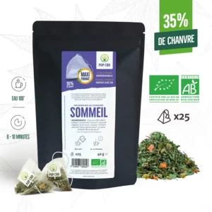 POP CBD infusion Sommeil 25 sachets 60g